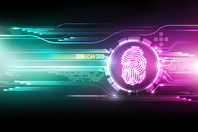Circuit board artwork with thumb print