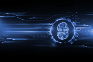 Circuit board artwork with thumb print